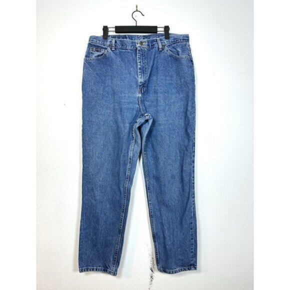 Riders Jeans Women's 18 m Medium Dark Wash Blue High Waist Tapered Leg Vintage‎ - Picture 1 of 13